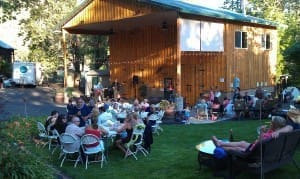 An evening during the summer concert season at LaBrasseur Vineyard!