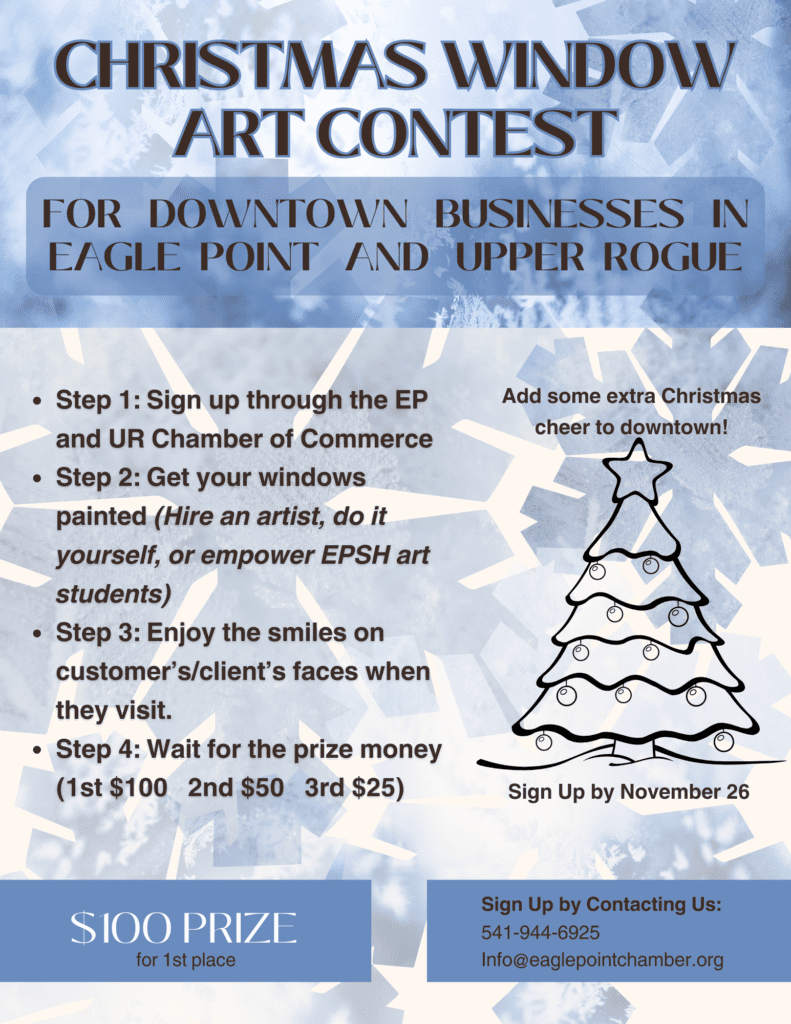 Christmas Window Art Contest Flier