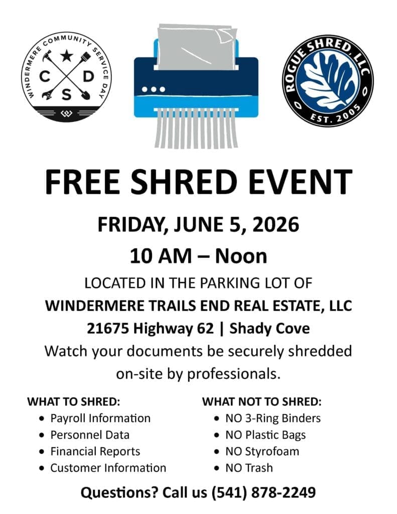 June 5 2026 Shred Event Flyer