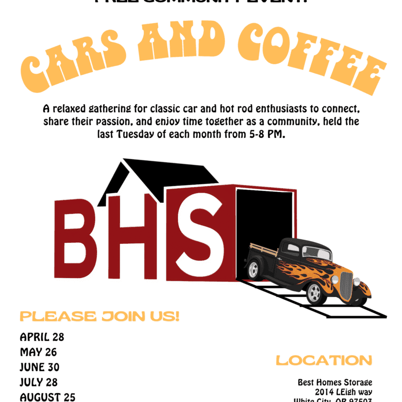 Blue Retro Car Service Flyer